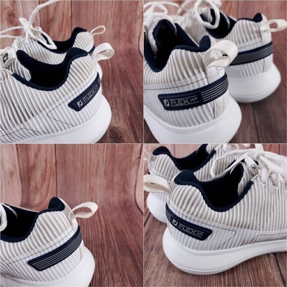 FootJoy FJ Flex XP Mens Size 8 M White Gray Spikeless Golf Shoes Sneakers 56250 main image 6